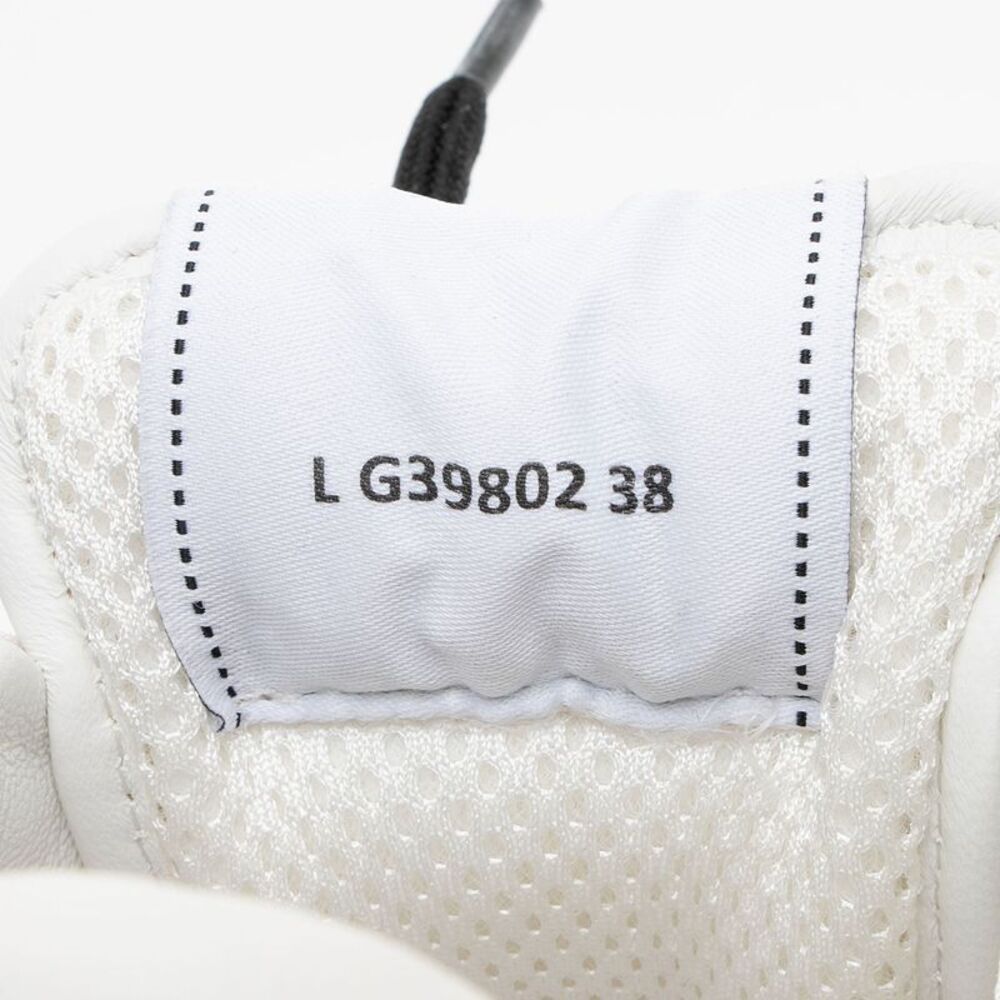 Chanel Suede Calfskin Quilted Fabric CC Sneakers - Size 8 / 38 - Picture 4 of 8